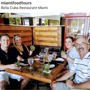 Miami Food Tours stop at Bella Cuba to enjoy appetizers and Mojitos!