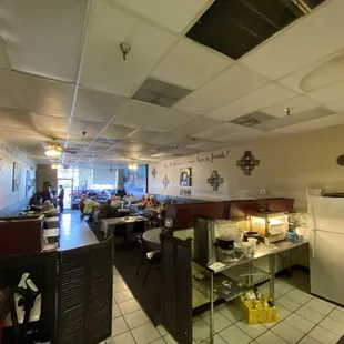 the dining area