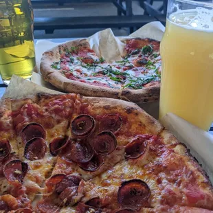 A nice variety of toppings and a great stone fired crust