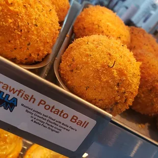 Crawfish Stuffed Potato Ball!  These are addicting! The perfect handheld Crawfish Snack!