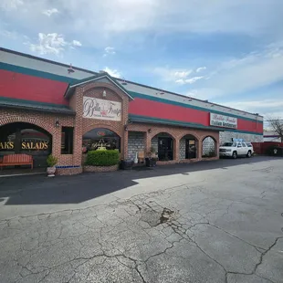 the outside of the building