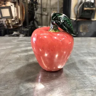 Hand blown Apple I ordered for a teacher present