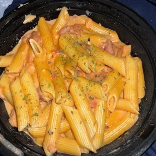 Pick a pasta with penne and vodka sauce