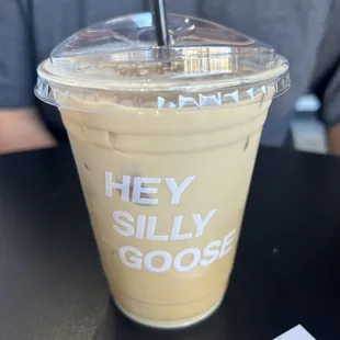 Iced butter pecan latte