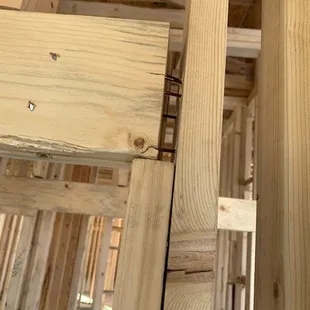 the inside of a house under construction