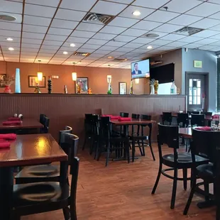 Interior of restaurant.