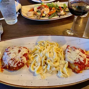 Tour of Italy dinner meal.