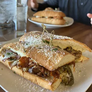 Italian Sausage Parmesan Sandwich