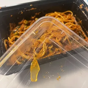 Plastic piece in food