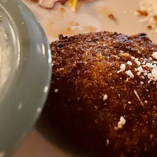 Thee best crab cake ever.  The sauce was perfect!