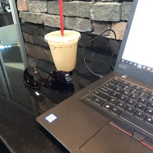 German Chocolate Iced Latte