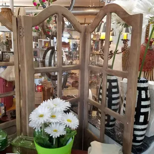 Gorgeous French oak and glass room dividers. Yes there are two of them!!! So special!