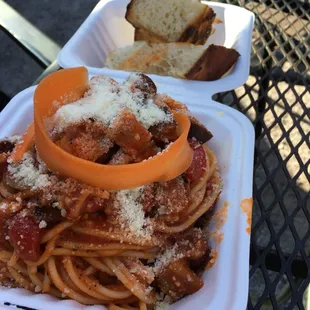 Eggplant with pasta