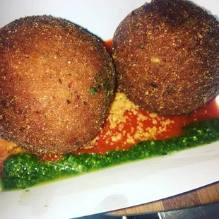 Arancini with mozzarella