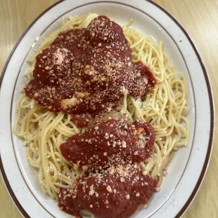 Spaghetti with meatballs