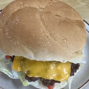 Cheeseburger sandwiche