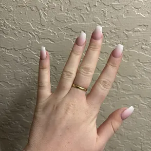 Acrylic ombré nails