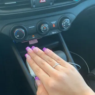 full set with french tips