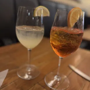 Limoncello Spritz and Apertivo Spritz