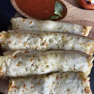 Garlic Cheese Garlic Bread with Cheese and MarinaraBread