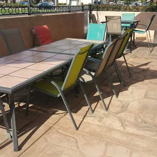 Nice private patio seating onna nice day...or a romantic evening