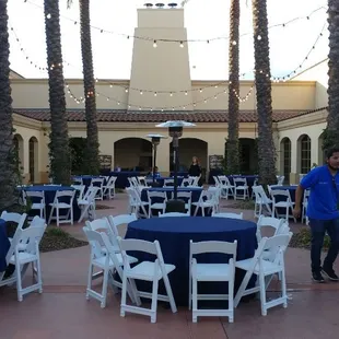 Great event event with padded resin chairs.
