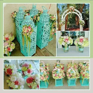 Wedding arch in top right corner provided by Bella Noche.