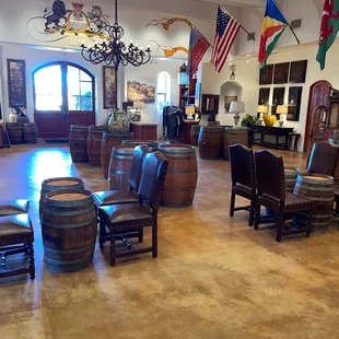 the tasting room and tasting area