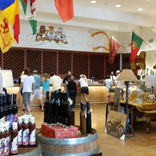 a wine shop with a variety of wines