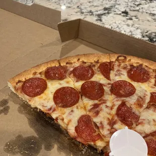 Thick crust pepperoni