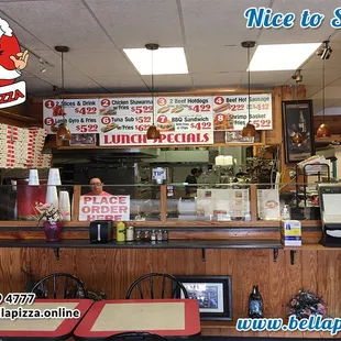 the front of the restaurant