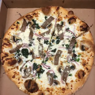 Greek pizza
