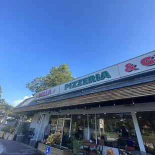outside