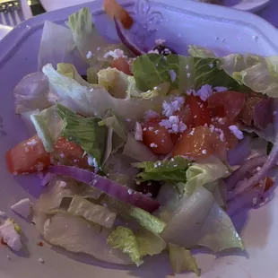 Greek salad (this is just half)