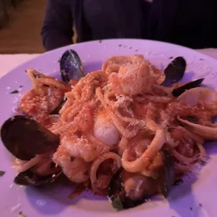 Seafood combo with marinara