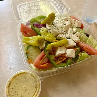 Greek Salad: comfort food delight!