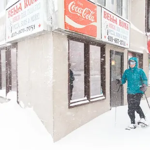 Bella Roma, you were closed during the massive blizzard today, and I thought I would starve. Please don&apos;t do that again. Love, J