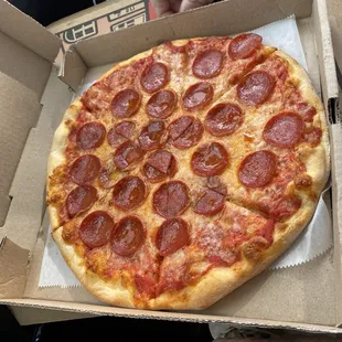 This huge pizza is the personal size! Soooo good!