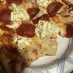 Cold pizza, no cheese pull