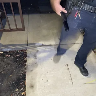 Officer came after theft.