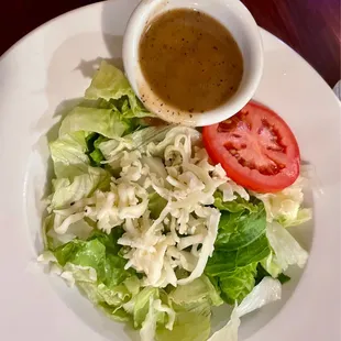Tossed salad with house Italian.
