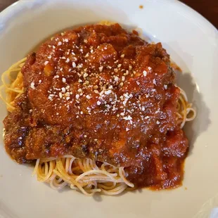 Spaghetti with a meat Sauce