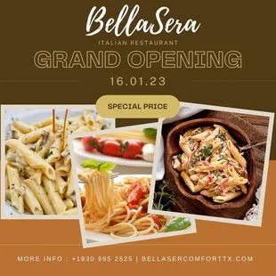 the menu for a restaurant