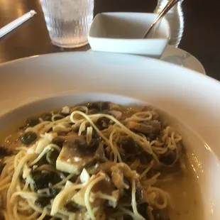 Chicken piccata with too much sauce for my liking