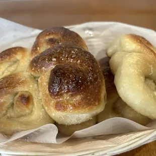 Freshly baked bread for the table