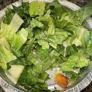 The sm Cesar for 7.99 once the dressing cup was removed