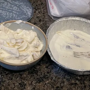 How much was in the Chicken Alfredo for 19.99