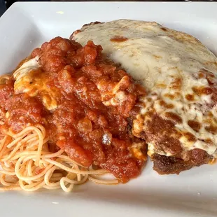 Chicken Parmigiana. Was DELICIOUS!