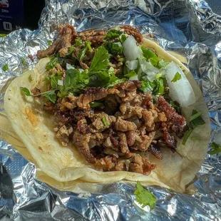 Beef fajita taco - good!