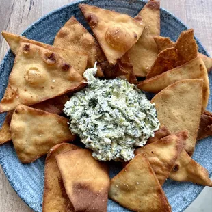 Spinach Artichoke Dip and House Made Chips